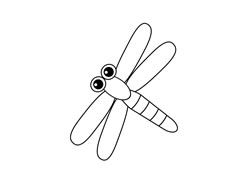 蜻蜓簡(jiǎn)筆畫圖片