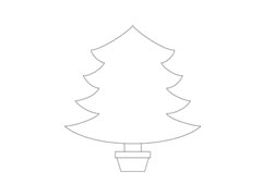 圣誕樹簡(jiǎn)筆畫圖片
