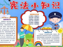 憲法小知識手抄報(bào)內(nèi)容模板
