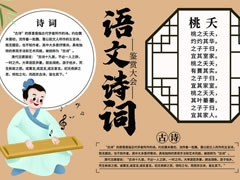 語(yǔ)文詩(shī)詞手抄報(bào)模板