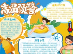 高溫預(yù)警手抄報(bào)模板