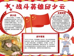 戰(zhàn)斗英雄邱少云手抄報模板